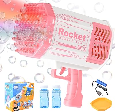 Rocket boom bubble gun super bazooka avec 69 trous gatling