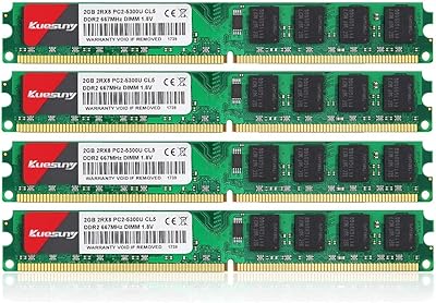Kit de ram dimm ddr2 667 de 8 go (4x2 go) et quisony