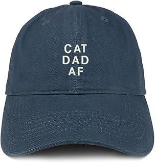 Trendy apparel shop cat dad af chapeau de papa en coton doux brodé