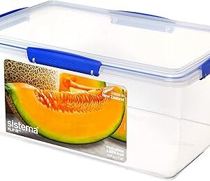 Récipient de conservation des aliments sistema clip-it | 9,67 l | boîte à lunch pour réfrigérateur/congélateur avec couvercle | plastique sans bpa | clips bleus | 1 pièce. Électroménager, mode, beauté... Diaytar a tout en stock