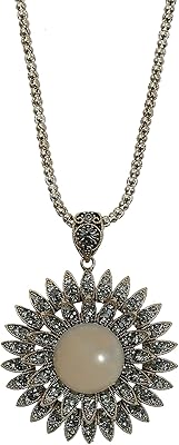 Collier de bijoux élégant en pierre de lune pour femmes, longue chaîne