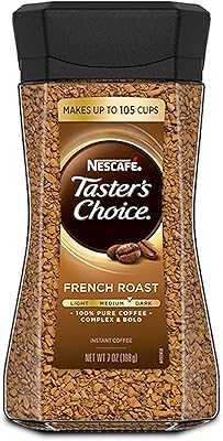 Café instantané nescafé taster's choice, torréfaction française, 7 onces
