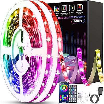 Tenmero lumières led de 100 pieds pour chambre à coucher
