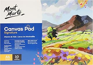 Peinture sur toile monte marte - 280 g/m2, 10 feuilles, a4 (blanc)