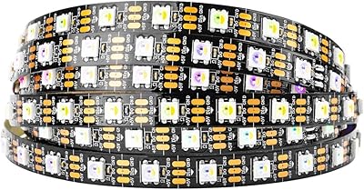 Ptf-lighting rgbw rgb + blanc chaud sk6812 (similaire au ws2812b) adressable individuellement 16,4