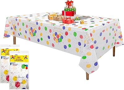 Nappes jetables rectangulaires en plastique exco vape pour cuisine, fête, anniversaire, mariage, noël