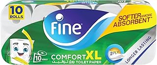 Papier toilette xl doux et confortable, nouveau et amélioré, 2 épaisseurs, 10 rouleaux