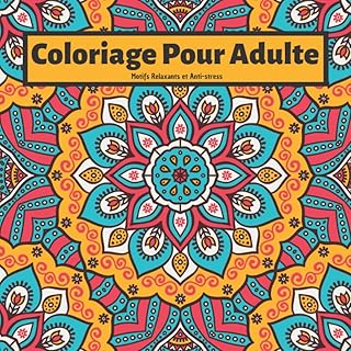 Coloriage pour adulte motifs relaxants et anti-stress: livre de complexe100 abstraits