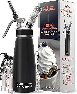 Distributeur professionnel de crème fouettée eurokitchen en acier inoxydable boîte anti-fuite pour machine