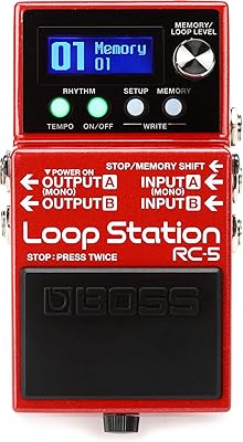 Pédale d'enregistrement de phrases compacte boss rc-5