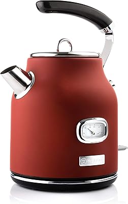 Bouilloire électrique rétro westinghouse 17 l rapide pour boissons chaudes silencieuse et filtre