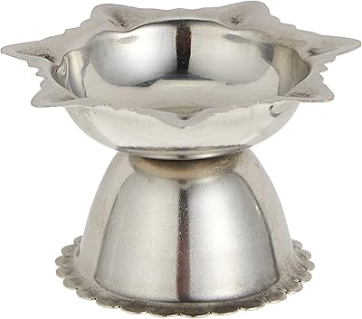 Diy acier indien raj deepak, 5 cm, argent, sd0005, 1 pièce