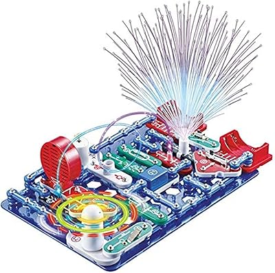 Un ensemble de circuits électroniques, 56 pièces de cubes électroniques éducatifs, un ventilateur