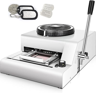 Machine de gaufrage de cartes à 72 caractères machine d'impression manuelle sur feuille
