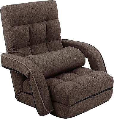 Canapé de sol relaxant flowgor 42 positions réglables canapé pliable 3 en 1