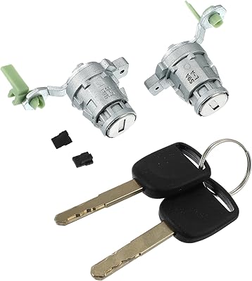 X autohaux kit cylindre de serrure de porte avec 2 clés pour honda