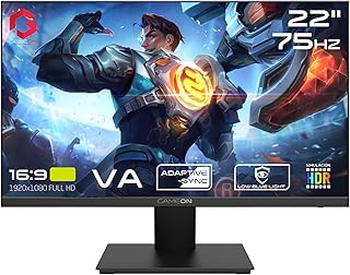 Moniteur de jeu plat gameon gob22fhd75va, 22 pouces fhd, 75 hz, va, support