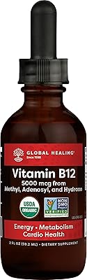 Supplément de vitamines liquides tri-stimulants b12 sublinguales biologiques 5 000 mcg