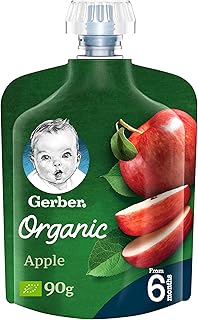 Purée de pommes biologique gerber pour bébé, 90 g