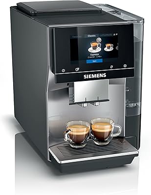 Cafetière entièrement automatique siemens home connect tp705gb1 eq700 - gris