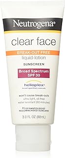 Crème solaire neutrogena clear face spf 30, 3 oz (paquet de 2)