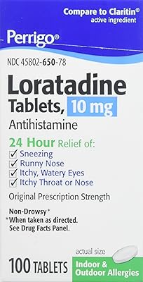 Comprimés de loratadine 10 mg