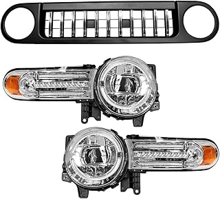 Kit de calandre avant générique de type grille et phares led compatibles