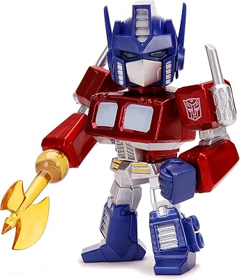 Jada toys transformers g1 optimus prime light up, figurine de collection en métal