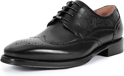 Chaussures habillées formelles leslie pour hommes chaussures derby à lacets en cuir