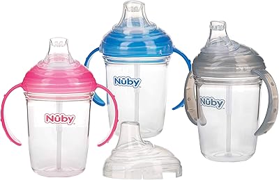 Tasse d'alimentation tritan à double poignée pour bébé et tout-petit, 9 mois
