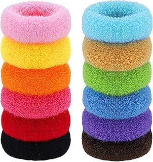 Paquet de 12 gros élastiques à cheveux épais - élastiques à cheveux