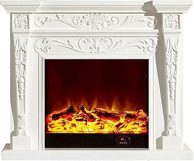 Cheminée électrique, cheminée électrique portative, armoires en bois massif, effet de flamme 3d