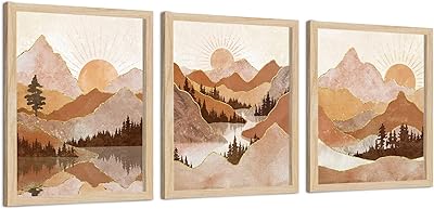 Boto decor collection d'art mural sur toile des montagnes de heimlich, décoration murale
