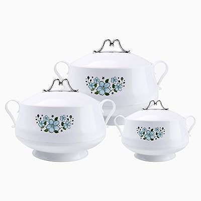 Ensemble de 3 cocottes isothermes kitchenmark en acier inoxydable capacité 1