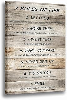 Art mural inspirant avec des phrases de motivation imprimées sur toile, prêt à