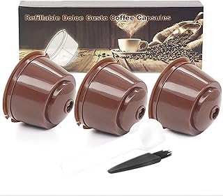 Capsules de café réutilisables arnis pour dolce gusto 3 recharges de filtres à