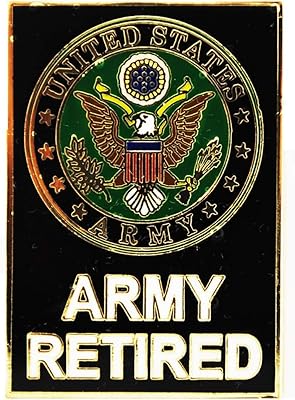 Épingles et étiquettes originales célèbres de l'armée américaine symbole de la retraite