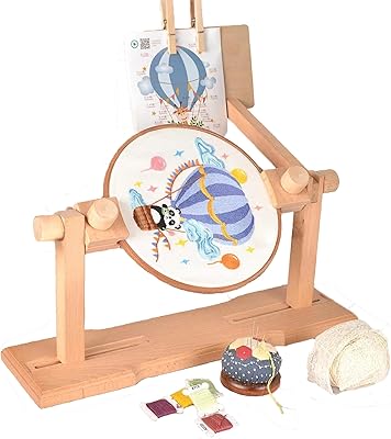 Support de cerceau à broder - crochet à lettre jova en bois