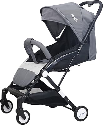 Poussette de voyage pliable ultra légère moon travel-lite (voyage aérien), poussette/siège/poussette pour nouveau-né