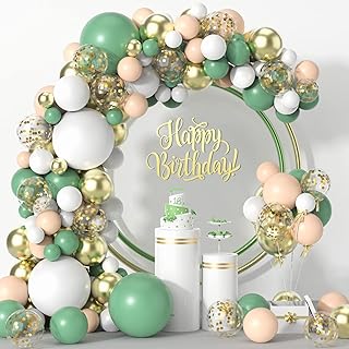 Ballons vert sauge 114 pièces arche de ballons olive de différentes tailles. Comparez, choisissez, économisez sur Diaytar Sénégal