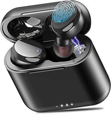 Écouteurs sans fil tozo t6 touch true avec étui de chargement sans fil