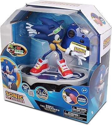 Jouet télécommandé sonic free rider fonction turbo boost : passe de rapide