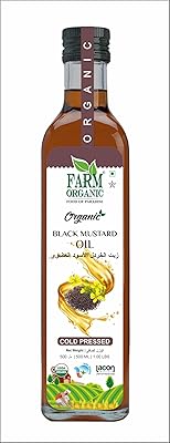Moutarde noire biologique pharm organic | huile 500 ml pressée à