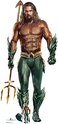 Star cutouts ltd sc1397 aquaman jason momoa découpe en carton grandeur nature brillante