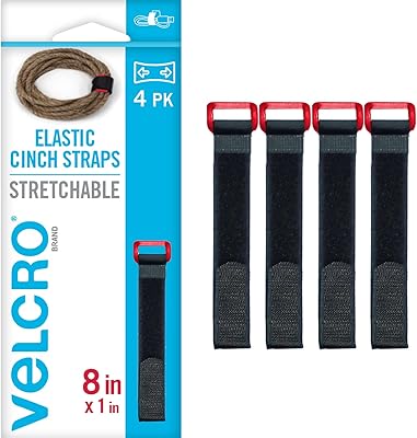 Sangles élastiques de marque velcro vel-30791-ams avec boucle | 8 po x 1