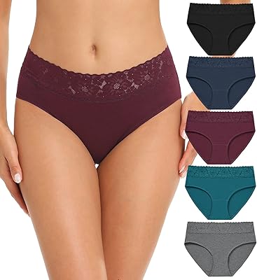 Sous-vêtements hipster en coton pour femmes culotte en dentelle douce bikini pour dames