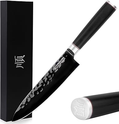 Couteau de chef yu san long 8 pouces, couteau de cuisine japonais