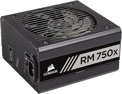 Alimentation corsair rm750x 80 plus atx, or, 750 watts - noir