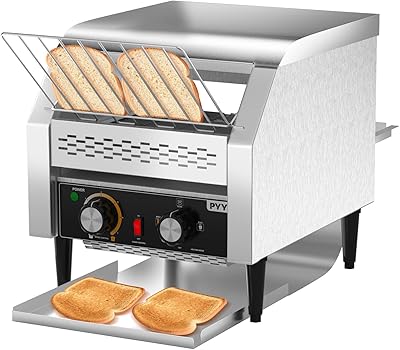 Grille-pain commercial pyy 300 tranches/heure, convoyeur pour pain de restaurant, grille-pain bagel, support