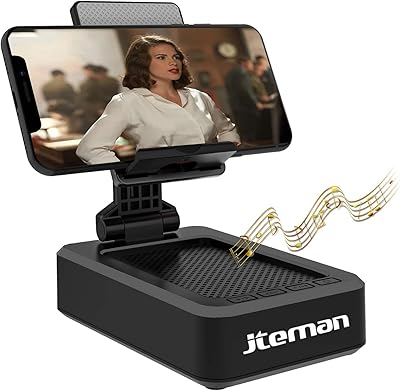 Support mobile avec haut-parleur bluetooth sans fil base antidérapante son surround hd parfait